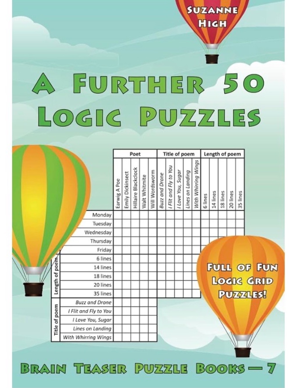 NWT ⚜️🧩⚜️ A Further 50 Logic Puzzles: Full of Fun Logic Grid Puzzles!